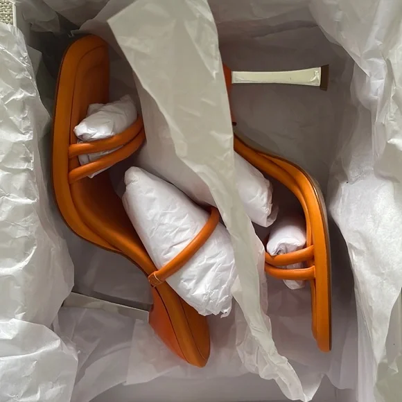 Schutz Agatha Sandal - Orange - Picture 6 of 15